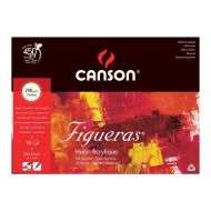 Альбом для масла Canson Figueras 24х33 см 290 гр 10л Зерно холста склейка по короткой стороне